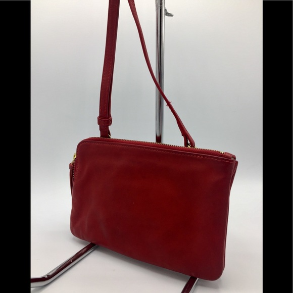 Steven Alan Red Leather Crossbody Bag - Picture 13 of 15